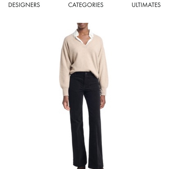 Vanessa Bruno Dompay black cords 38FR - Picture 1 of 6